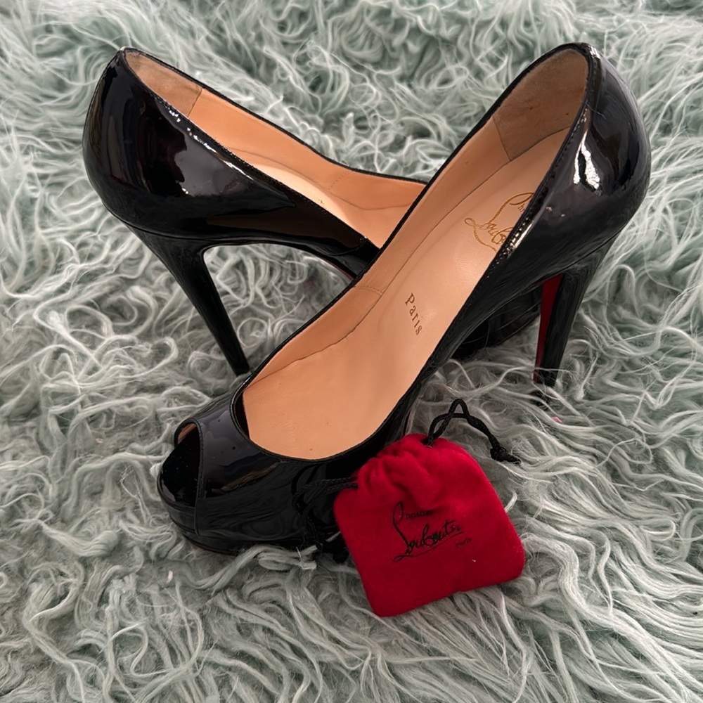 Christian Louboutin Stiletto 36 / 5 patent calf  heel hight is 120mm /4.7"